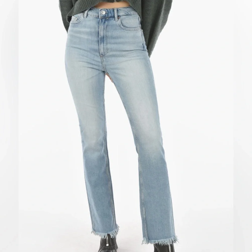 AllSaints Ciara High Waist Bootcut Jeans in Light Indigo Size 28 - Picture 1 of 8